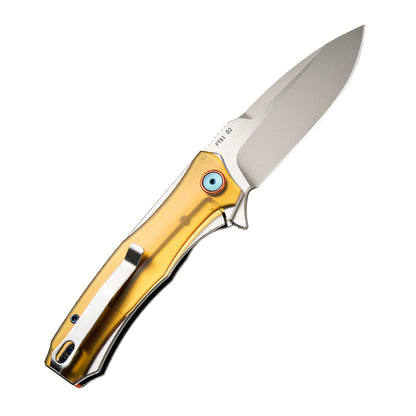 FREETIGER FT81 Ultem Handle D2 Blade Liner-Lock Ball Bearing Folding Knife