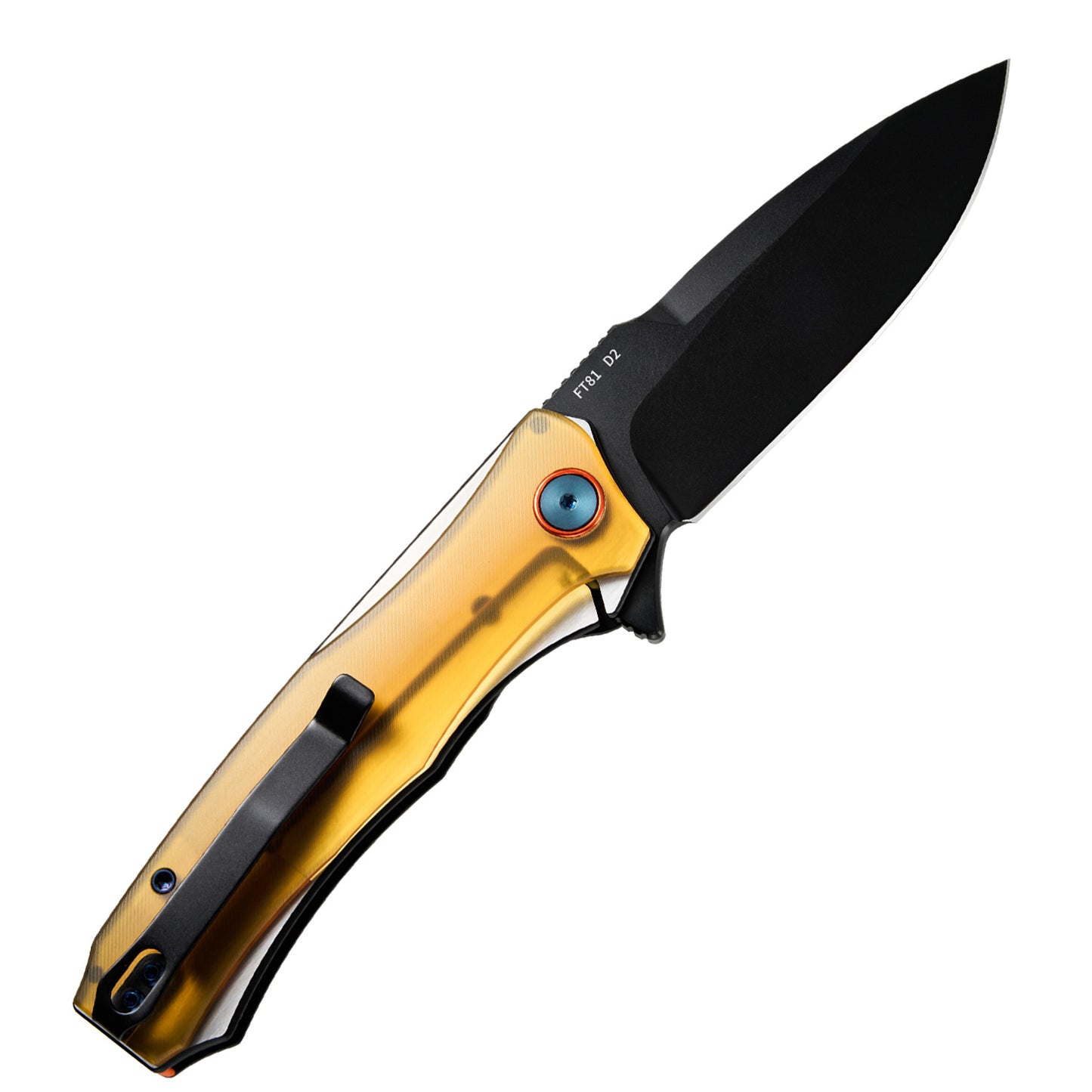 FREETIGER FT81 Ultem Handle D2 Blade Liner-Lock Ball Bearing Folding Knife