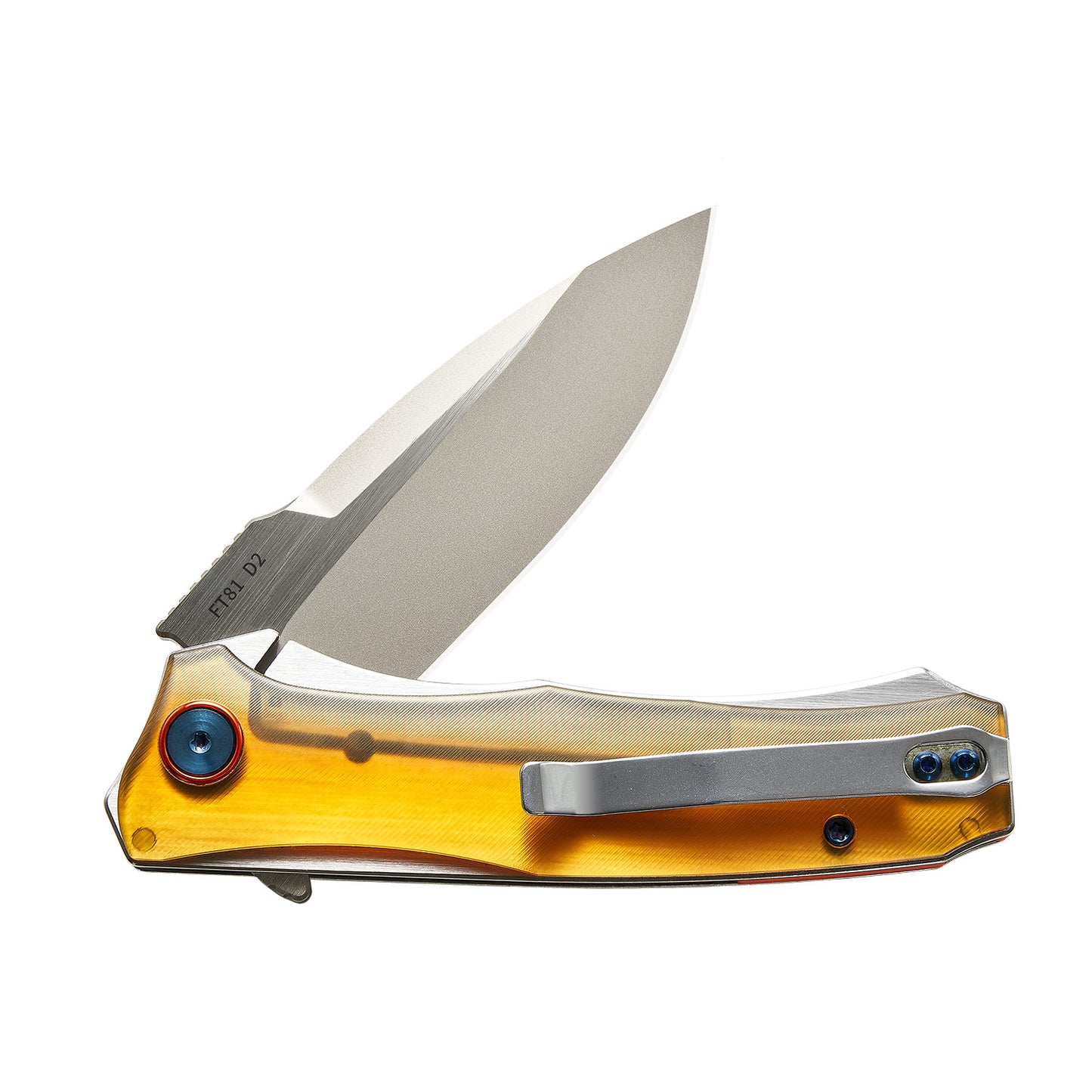 FREETIGER FT81 Ultem Handle D2 Blade Liner-Lock Ball Bearing Folding Knife