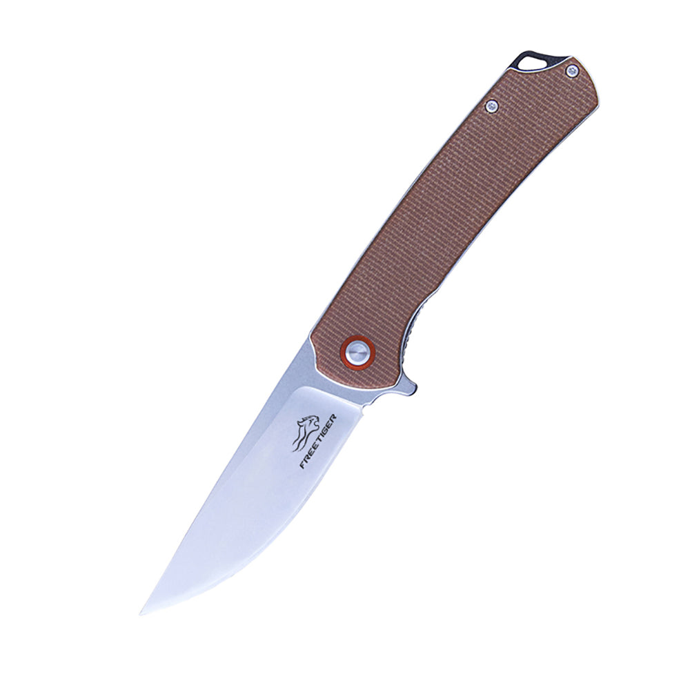 FREETIGER FT956 D2 Blade Micarta Handle Liner Lock Folding Pocket Knife