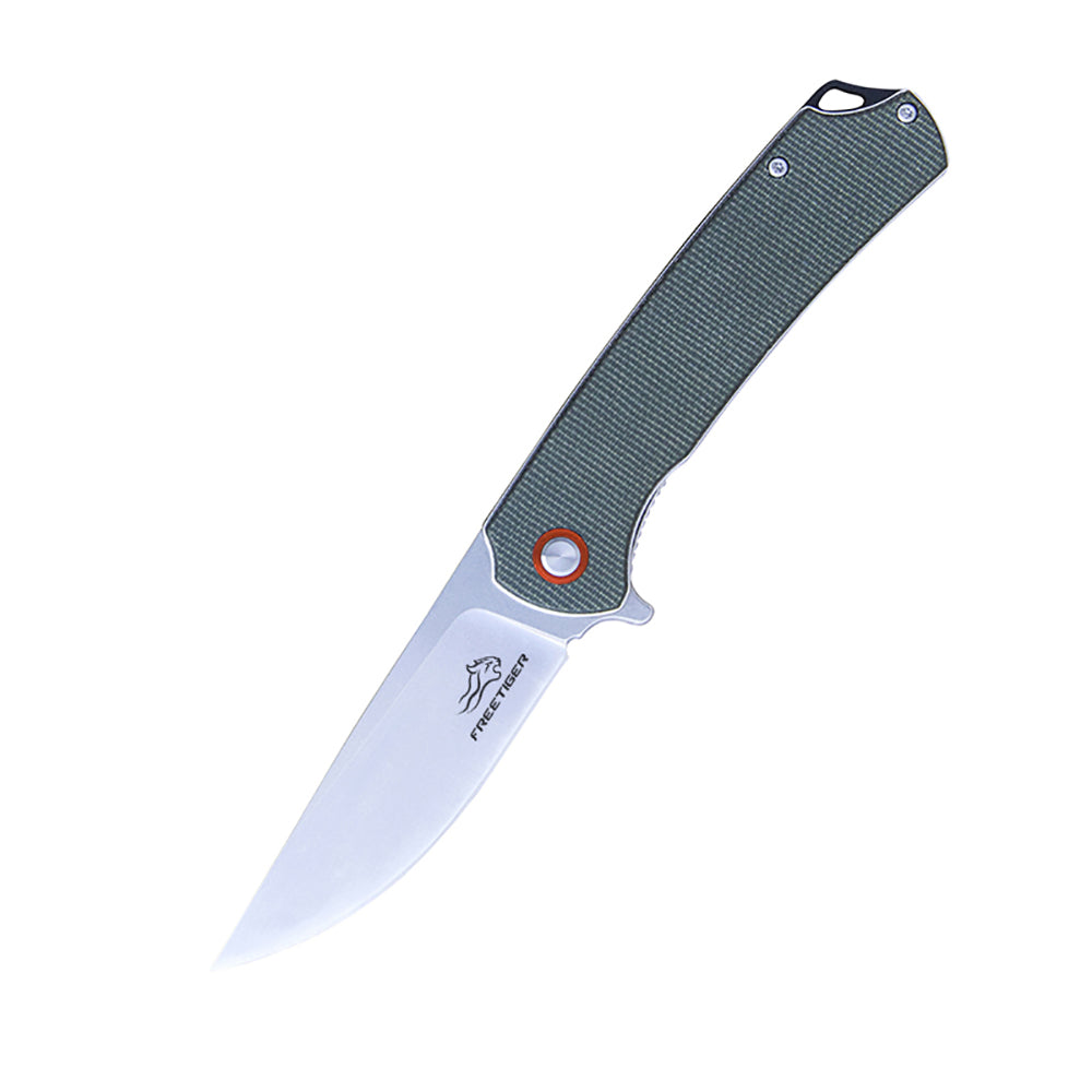 FREETIGER FT956 D2 Blade Micarta Handle Liner Lock Folding Pocket Knife