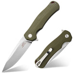 GREEN G10 SATIN BLADE