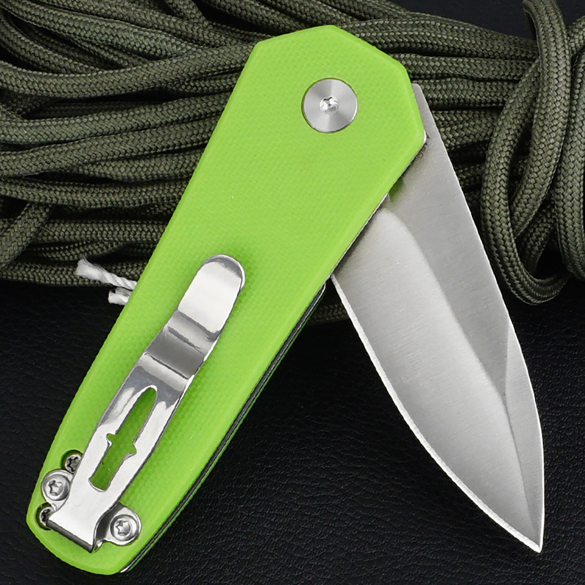 FREETIGER FT605 Small Pocket Knife 440C Blade G10 Handle with Clip