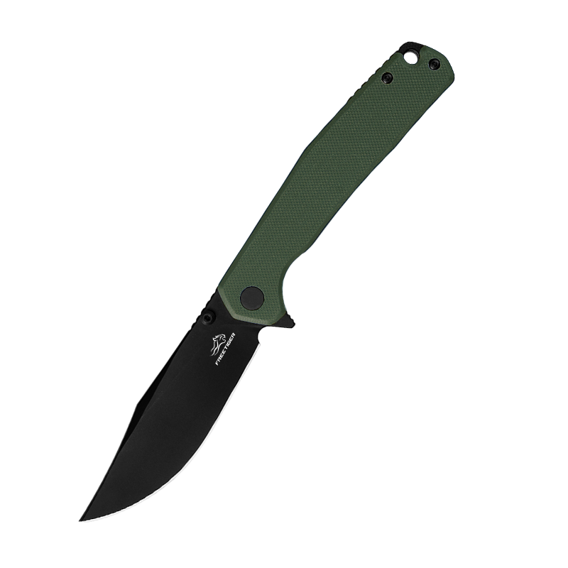 Folding Pocket Knife with 14C28N Steel Blade G10 Handle FT971