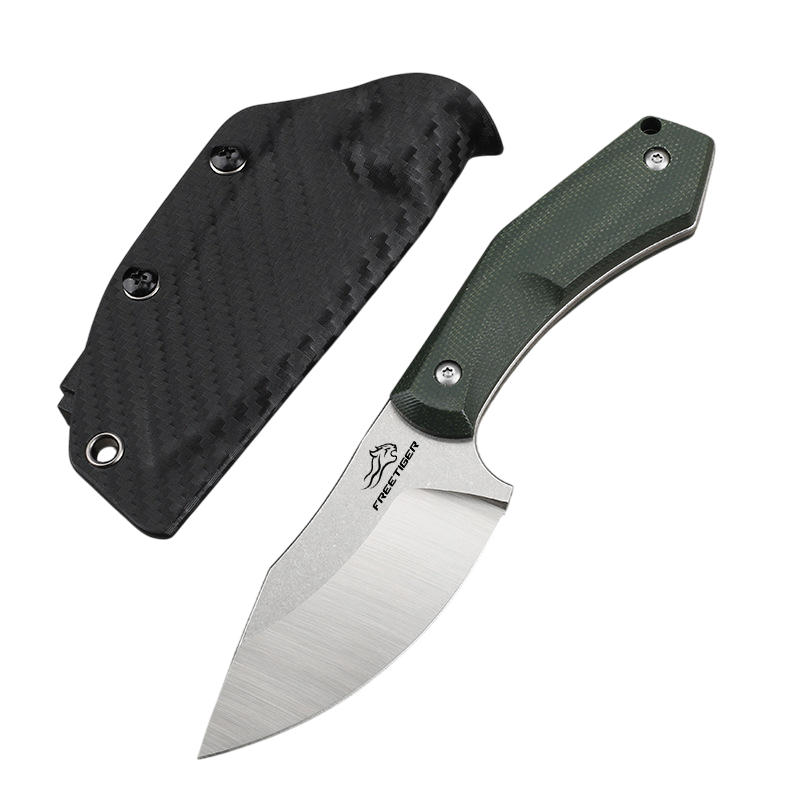 Fixed Blade Knife, DC53 Blade & Micarta Handle,with Kydex Sheath FTB203