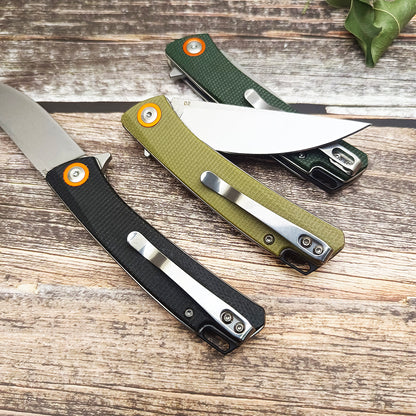 FREETIGER Pocket Folding with Clip D2 Blade Micarta Handle EDC Cool Gadgets Knives FT959