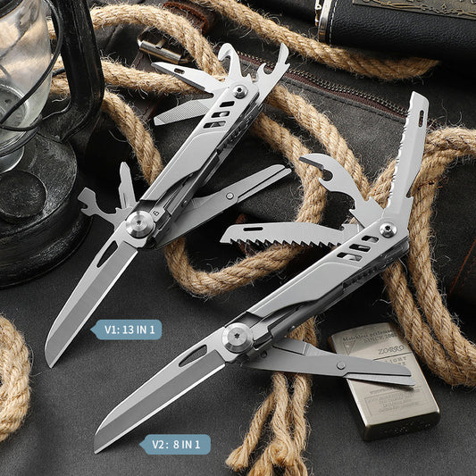 13 IN 1 Multipurpose Folding Knife EDC Multi-tools Portable Multitool Pocket Knife Camping Scissors Saw survival Gadgets