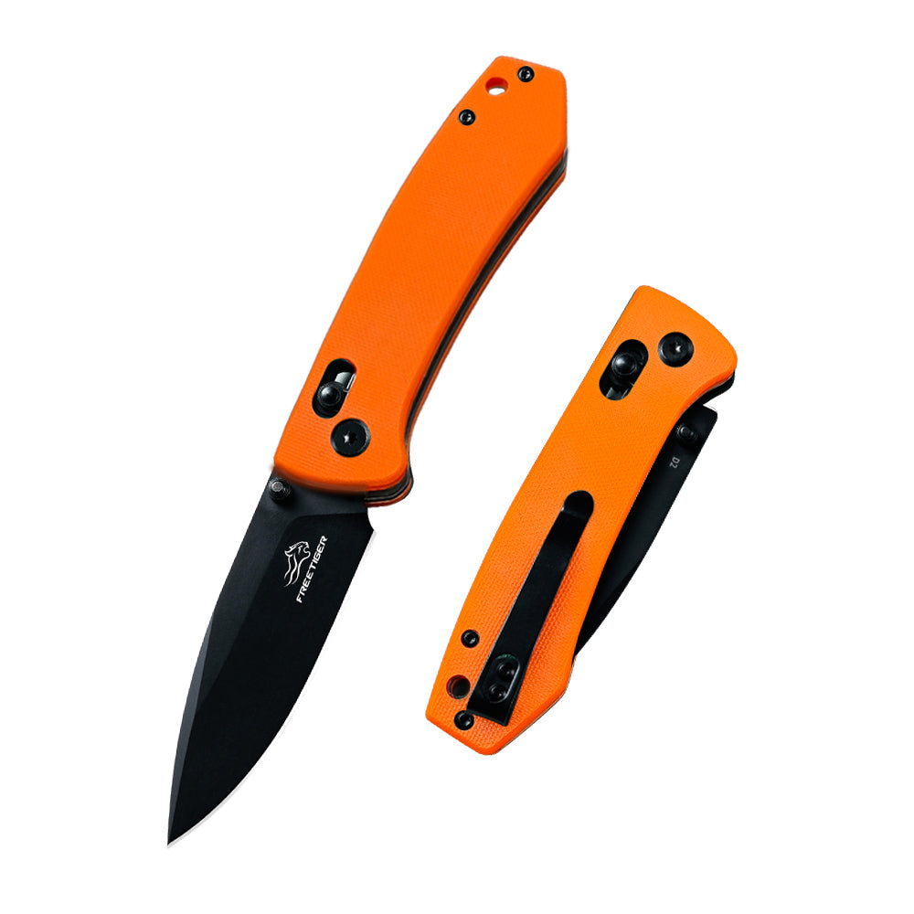 FREETIGER FT2103 Black Coating D2 Blade G10 Handle Axis Lock Compact Pocket Knife