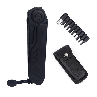 Multi-tool Folding Pocket Knife with Whistle Scissors Compass Screwdriver